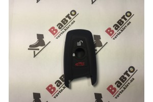 Чехол силиконовый ключа для BMW 1, 2, 3, 5, 7 серии, X1, X3, X4, X5, X6 (3 кнопки, SmartKey)